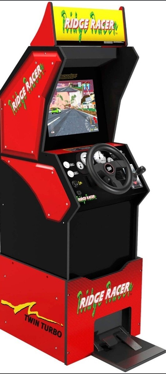 Arcade 1up Ridge Racer 5 in 1 Cabinet With Rumble steering Wheel