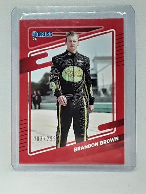 Brandon Brown 2022 Donruss Racing - Red (203/299) -