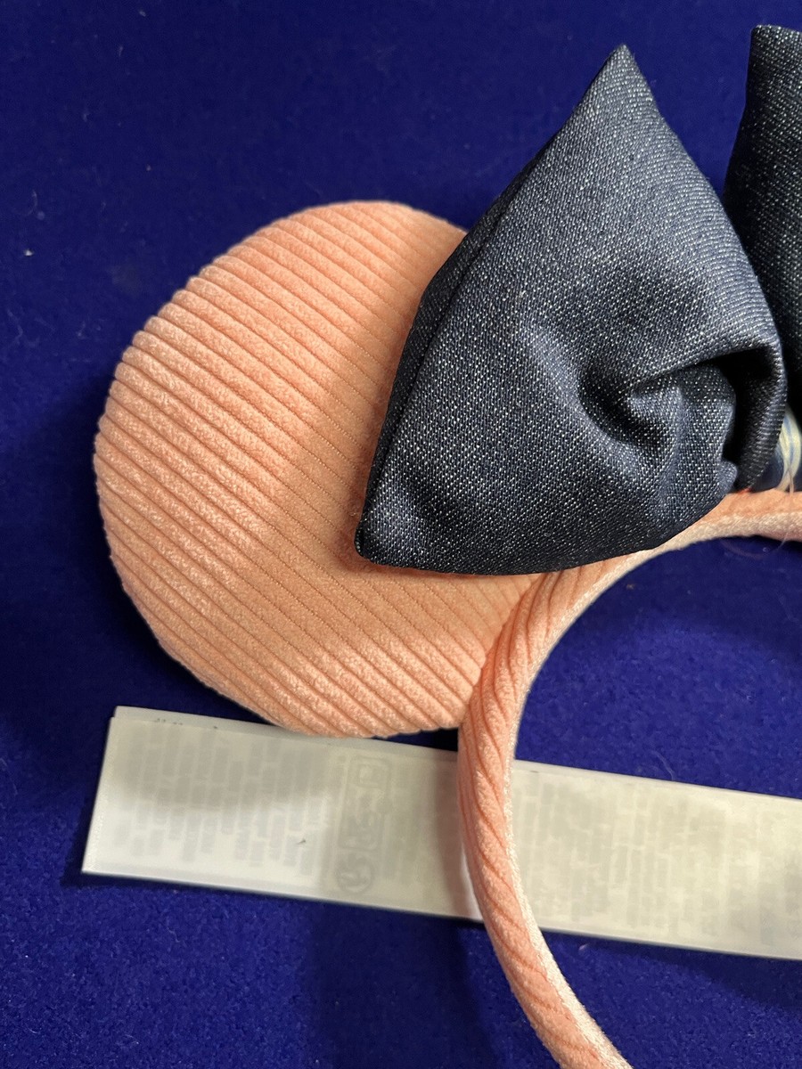 Disney Parks Pink Corduroy Denim Bow Minnie Mouse Ears  display picture 1