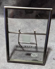 Max Studio Modern Chic Metal And Glass Mini Picture Frame