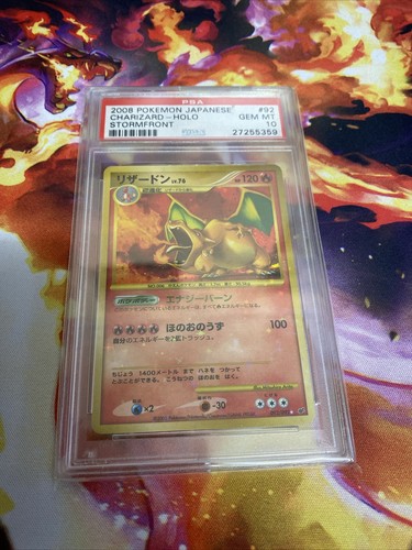 PSA 10 Pokemon Japanese 2008 Charizard Holo Stormfront 092/092