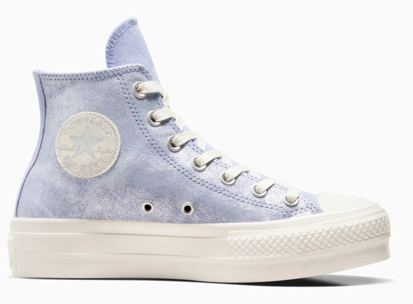 Converse Shoes Women Lilac Suede Shimmer CTAS Chuck Taylor All