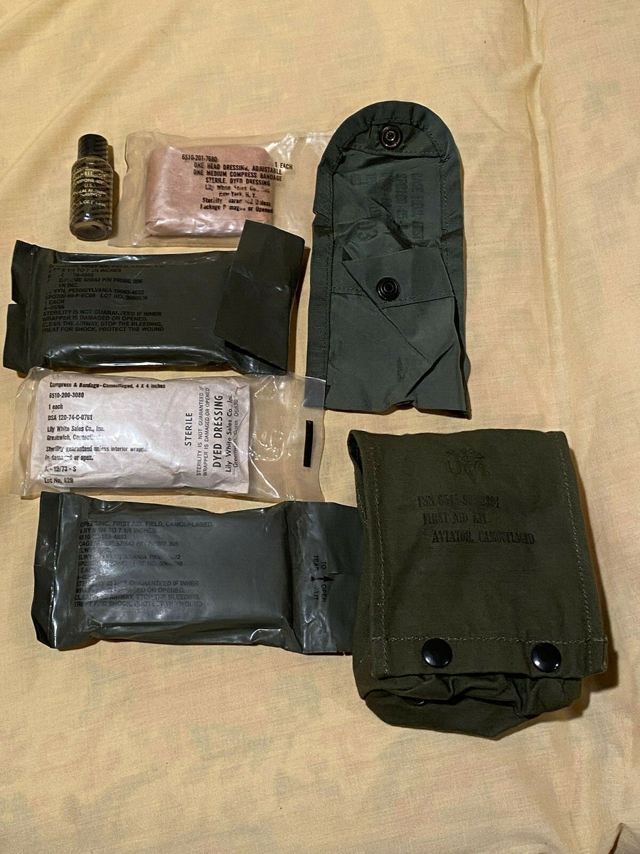 Vietnam Era US Aviators Military Field Gear Combat Medic kit