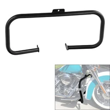 Black Engine Guard Highway Crash Bar Fit For Harley Softail Deluxe 2005-2017