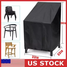 Stackable Patio Chair Cover Waterproof Outdoor Lawn Patio Garden Furniture Cover