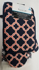 7 pc KITCHEN SET:2 POT HOLDERS,1 OVEN MITT 2 TOWELS,2 RAGS,RED,WHITE BLUE,MS