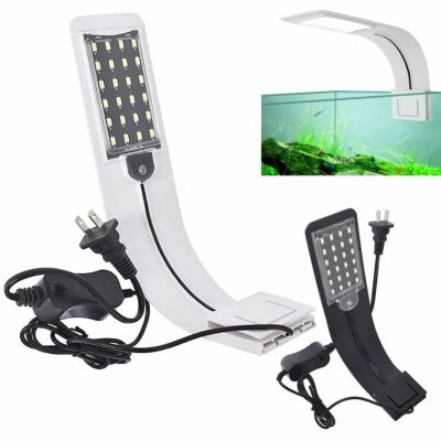 US Bright LED Aquarium Light Plants Grow Light Waterproof Clip-on Lamp Fish Tank