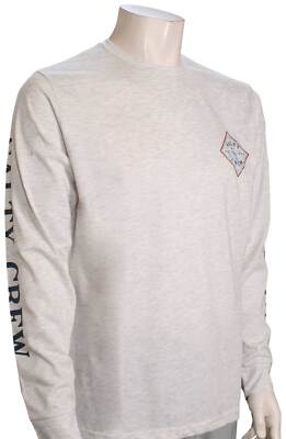 Salty Crew Tippet Atlas LS T-Shirt - Vintage White - New