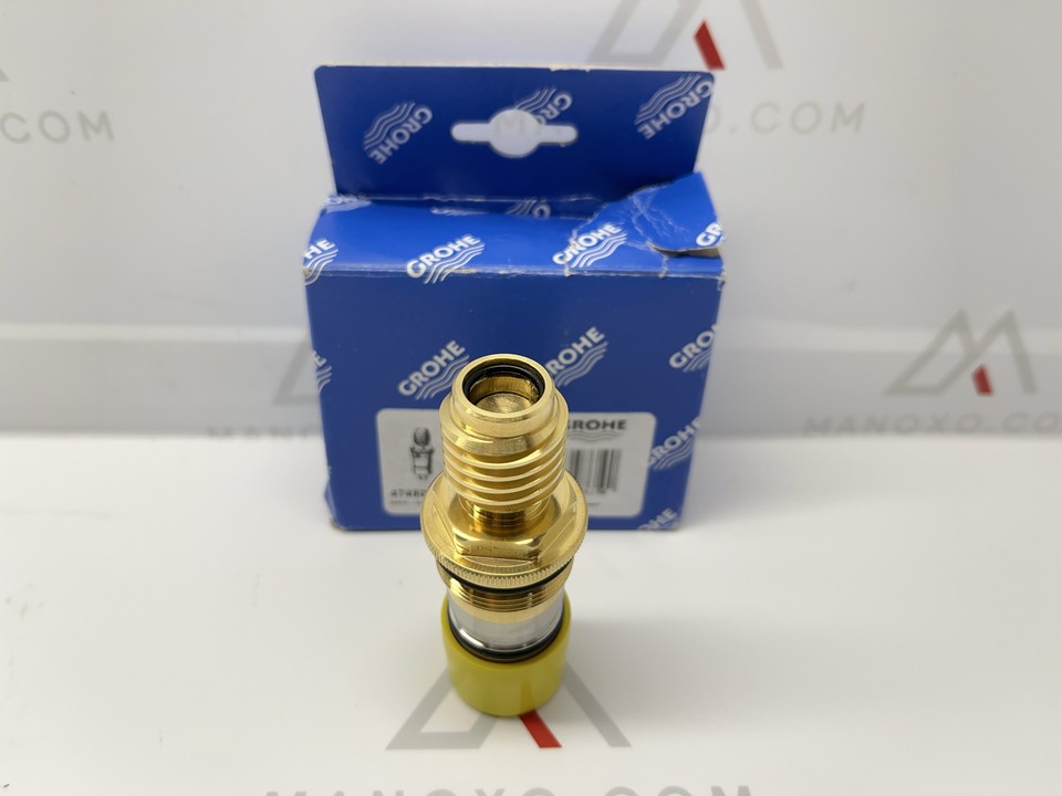 GR-47450000 Thermostatic Cartridge – 1/2" Brass Replacement For Grohe Shower Valves (Compatible With Grohtherm Series)