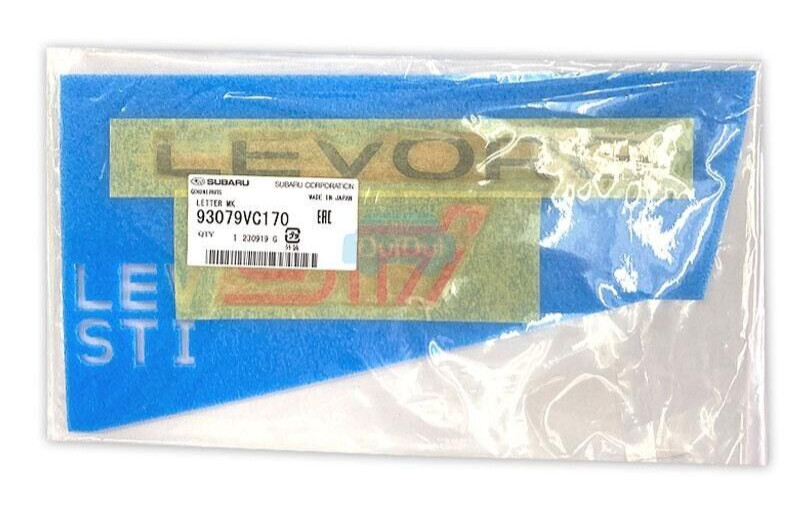 Genuine Subaru LEVORG VN STI Sport Limited Rear Emblem Budge