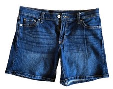 Banana Republic Women's Mid Rise Dark Wash Denim Shorts - Size 26/2
