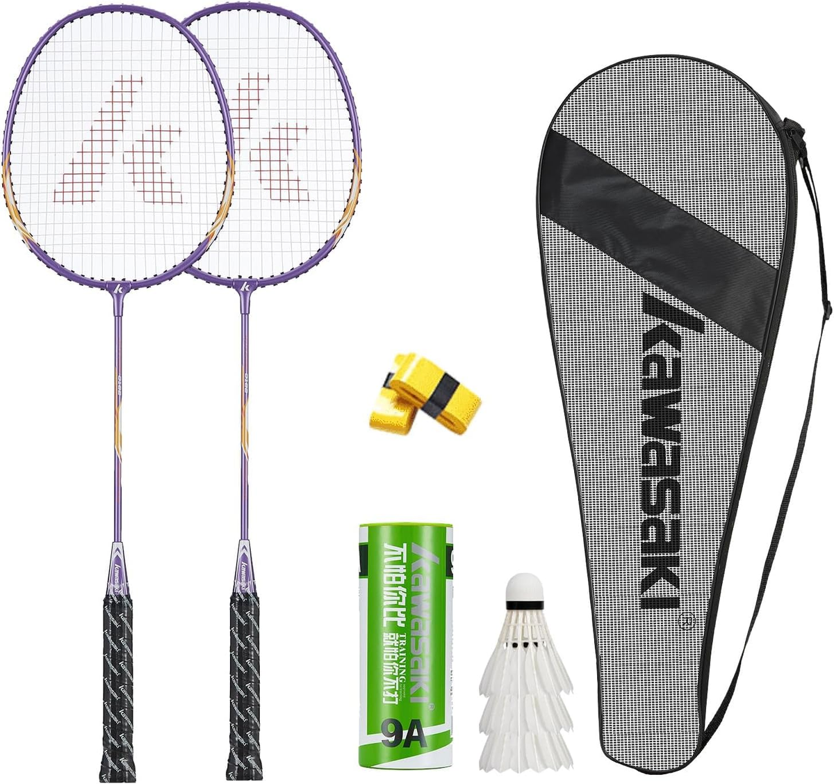 わかな　MINTON Kawasaki Badminton Set with 2 Badminton Rackets, 3