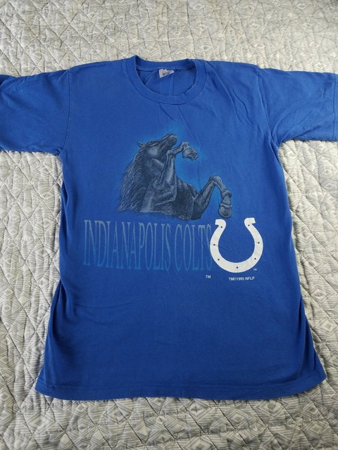 VINTAGE INDIANAPOLIS COLTS NFL T-SHIRT LOGO 7 MENS M 1995 HORSE 90S RARE | eBay