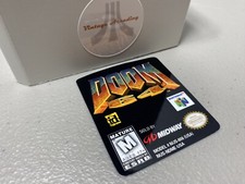 Doom 64 N64 Nintendo Replacement Label