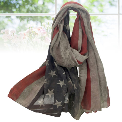 Foulard drapeau américain foulard femme européen américain bord de mer - Photo 1/11