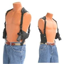 Shoulder Holster fits AMT Backup 380 Pro-Tech Black Nylon Double Mag Pouch