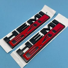 2X 3D Fender Side 6.4 Liter Emblems For 2019-2024 RAM 2500 3500 6.4L Hemi Badges