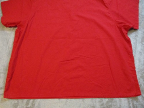 Texas Tech Red Raiders Scrubs Shirt Mens XXXL Red Football University Nurse Top - Picture 15 of 16