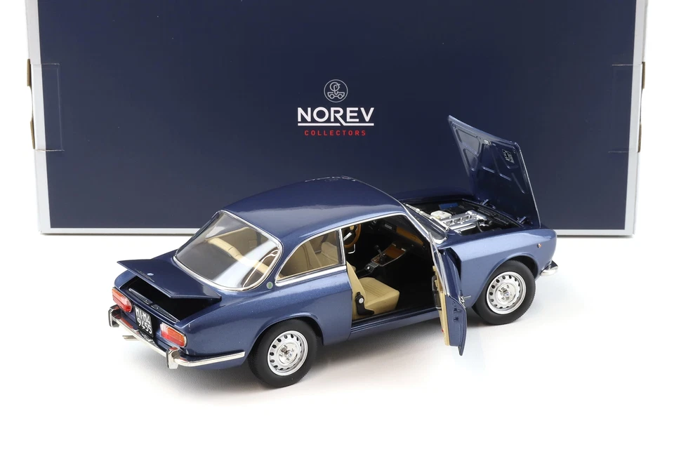 1:18 Norev Alfa Romeo 2000 GTV Coupe 1973 Blu Pervinca blue metallic - Limited - Bild 4 von 4