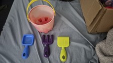 Amloid Castle Sand Pail Bucket Beach Toys Set Shovel Rake Sifter Sandpit Play LG