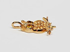A HOOT 14k Detailed OWL CHARM w/ Lab-Created Yellow Sapphire Eyes & *NO CHAIN* — photo 6