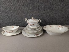 Vintage Noritake China "Brenda" 3064 Gold Trimmed Cherry Blossom - 11 Piece Lot