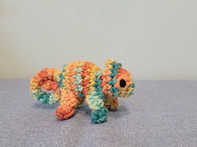 Colorful Chameleon Plush Toy Amigurumi