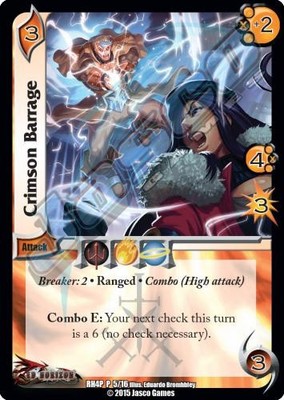 4X-Crimson Barrage (2015 Promo)-RH03-Blood Omen-Universus