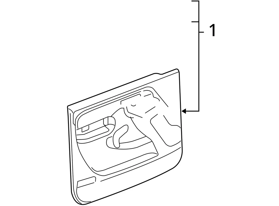 Chevrolet Silverado 1500 2007 carrocería clásica lado del conductor puerta delantera panel de moldura Foto 4 de 4