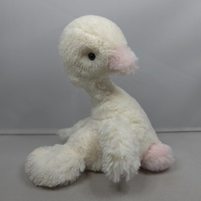Jellycat - Silbe Schwan - Rassel Plüschtier Kuscheltier 6 Zoll nicht mehr produziert rosa Baby Schwan Rarität