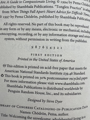 Pema Chodron - Comfortable With Uncertainty & Welcoming the Unwelcome LIKE NEW - Bild 3 von 8