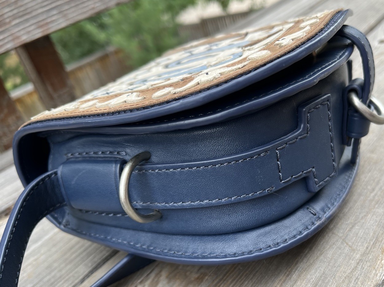 Tory Burch Leather Patchwork Mini Saddlebag Cross… - image 22