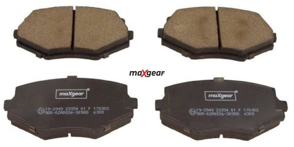 Maxgear 19-2949 Bremsbelagsatz FüR Scheibenbremse Bremsbelagsatz FüR Mazda-image