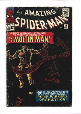 Amazing Spider-man #28, VG- 3.5, 1st Appearance Molten Man