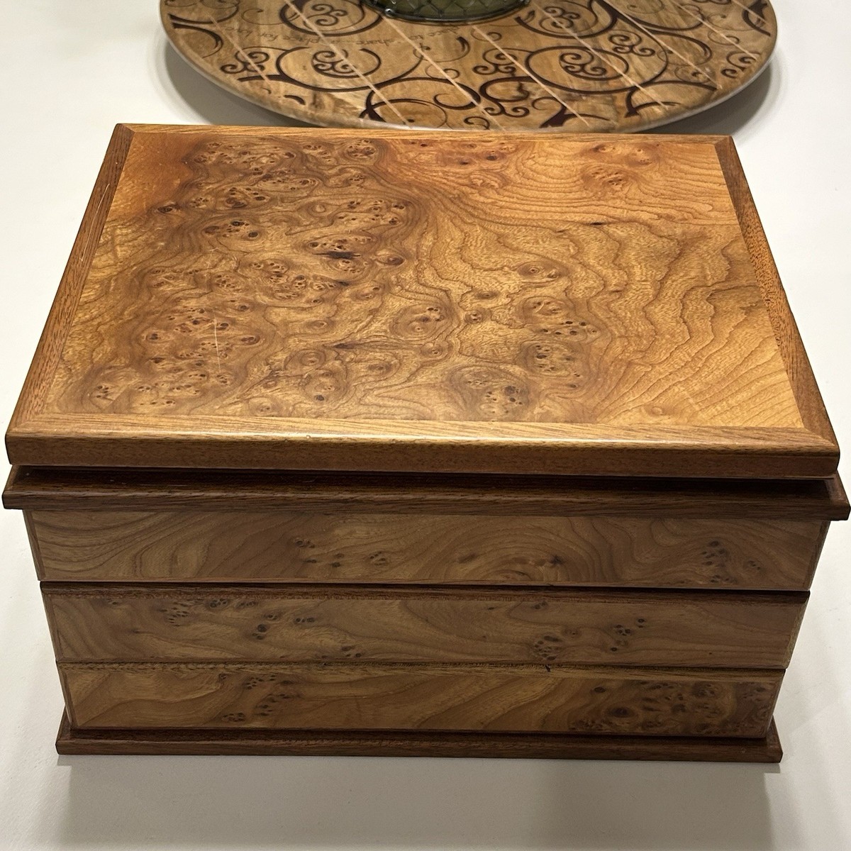 Vintage Agresti Briarwood Watch and Jewelry Box-Italian Luxury