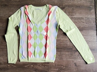 Tommy Hilfiger   Damen Pullover Baumwolle mit Rauten Gr. S