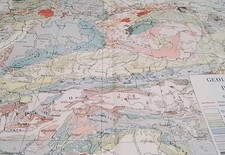 GEOLOGISCHE KARTE VON DEUTSCHLAND  HISTORISCHE LANDKARTE von 1904