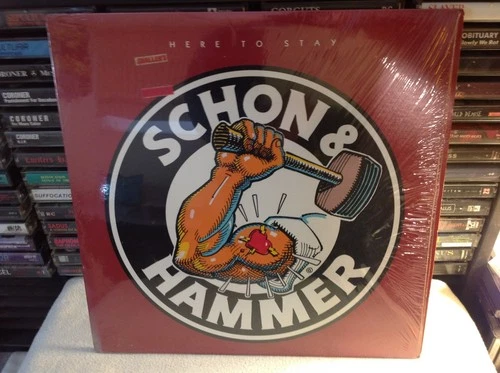 SCHON & HAMMER HERE TO STAY HARD ROCK VINYL '82 COLUMBIA OG W/INSERT JOURNEY EX
