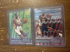 1997 Metal Universe Erick Dampier Antonio Davis Indiana Pacers Basketball Cards