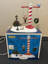 Lemax Village Collection Swinging Free Table Accent 2007 Works