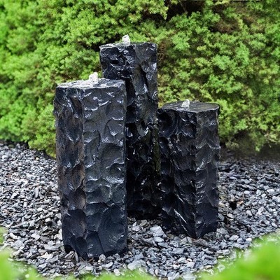 EasyPro Textured Midnight Basalt Trio Complete Fountain Kit - 24 , 30 , 36''