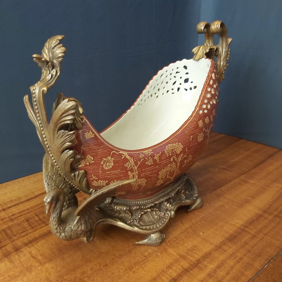 Cuenco de porcelana y bronce "castellano" Foto 2 de 4