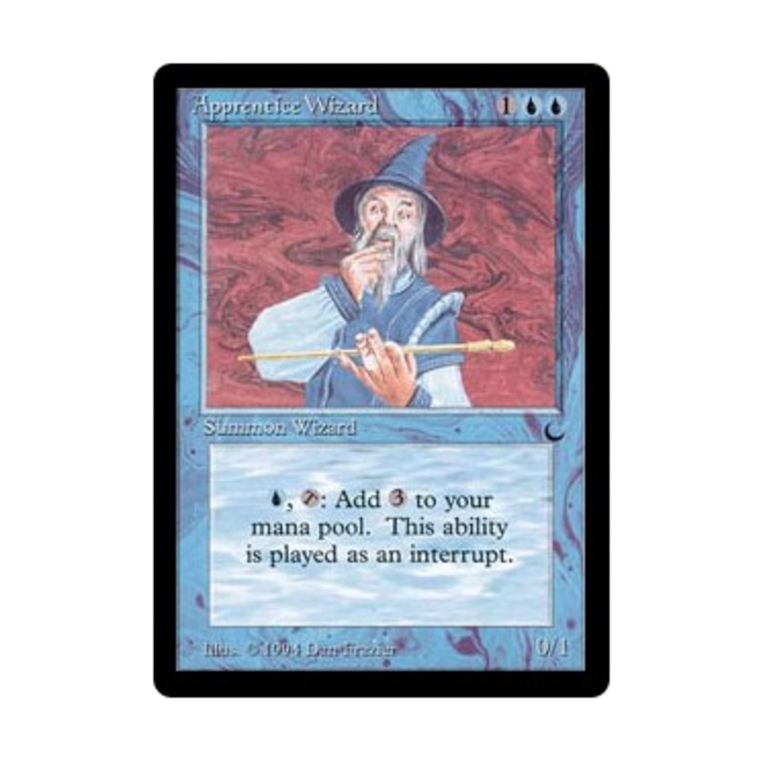 WotC MtG The Dark Apprentice Wizard (R) NM