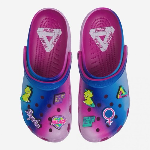 Rapha x Palace x Crocs x EF Education First Classic Clogs Pink, Size US Men’s 10