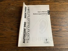Behringer Mdx1400 Autocom Pro Manual Technical Booklet- Make Offer