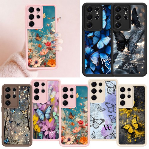 Custom Gorgeous Butterfly Phone Case For Samsung S25 S26+ A18 A36 Silicone Cover - $12.99