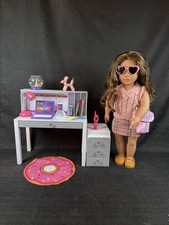 Our Generation School Desk Side Table Set Plus Accessories Doll