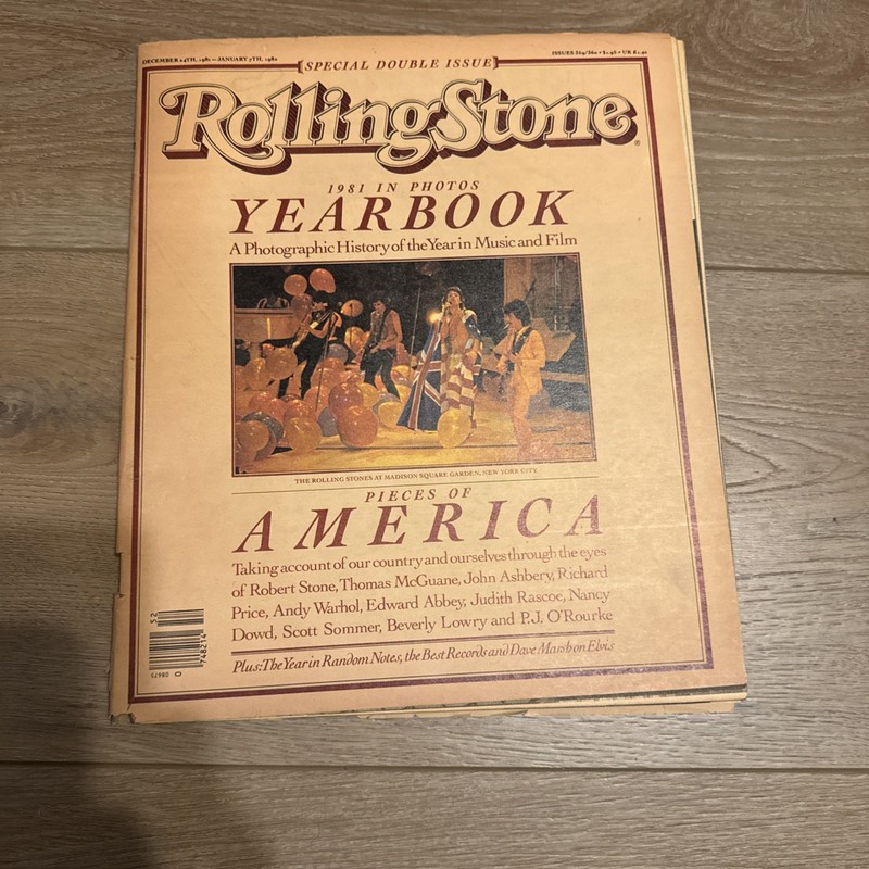 Rolling Stone Magazine 1981 Yearbook Double Issue 359/360 Rolling Stones Cover