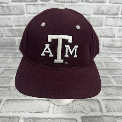 VTG NCAA Texas A&M Aggies Fitted 7 3/8 Hat 90s Zephyr Graph-X NEW NWT Wool Blend