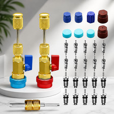 31pcs R134a Ac Valve Core High Low Pressure Remover Air Conditioning Tool Kit